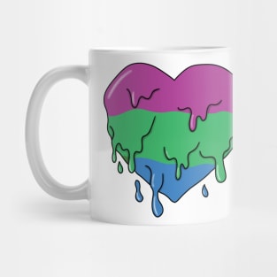 Melting polysexual heart Mug